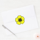 Sticker Rond Fleur Buttcup (Enveloppe)