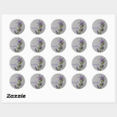 Sticker Rond Fleur Campanula (Feuille)
