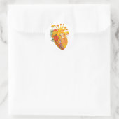 Sticker Rond Fleur cardiaque anatomique (Sac)