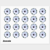 Sticker Rond Fleur carrelée (Feuille)