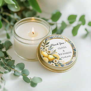 Sticker Rond Fleur carrelée méditerranéenne Italien Positano Le