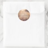 Sticker Rond Fleur Champ Rustique Mariage campagnard Favoriser (Sac)