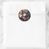 Sticker Rond Fleur chrétienne Jésus t'aime (Sac)