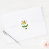 Sticker Rond Fleur Cute Kawaii (Enveloppe)