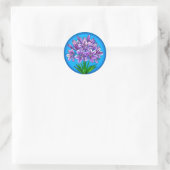 Sticker Rond fleur d'agapanthe (Sac)