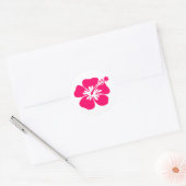 Sticker Rond fleur d'aloa rose (Enveloppe)