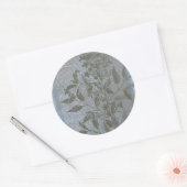 Sticker Rond Fleur de Bleu I (Enveloppe)