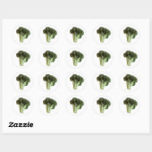 Sticker Rond Fleur de Brocoli vert Légumes frais (Feuille)