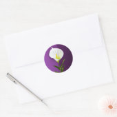 Sticker Rond Fleur de Cala Lily (Enveloppe)