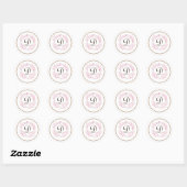 Sticker Rond Fleur de cerise (Feuille)