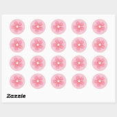 Sticker Rond Fleur de cerise (Feuille)