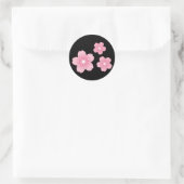 Sticker Rond Fleur de cerise (Sac)