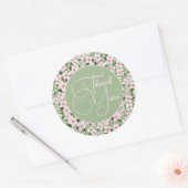 Sticker Rond Fleur de cerises (Enveloppe)
