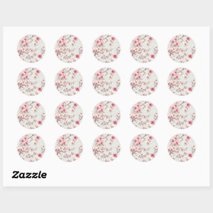 Sticker Rond Fleur de Cerisier