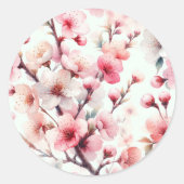 Sticker Rond Fleur de Cerisier (Devant)