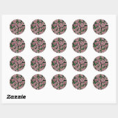Sticker Rond Fleur de cerisier 2 (Feuille)