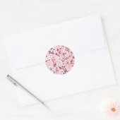 Sticker Rond Fleur de cerisier blanc (Enveloppe)