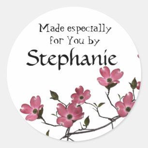 Sticker Rond fleur de cornouiller