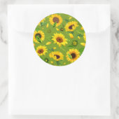 Sticker Rond Fleur de couleur 4 (Sac)