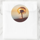 Sticker Rond fleur de dandelion (Sac)