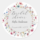 Sticker Rond Fleur de fête de jardin français  (Devant)