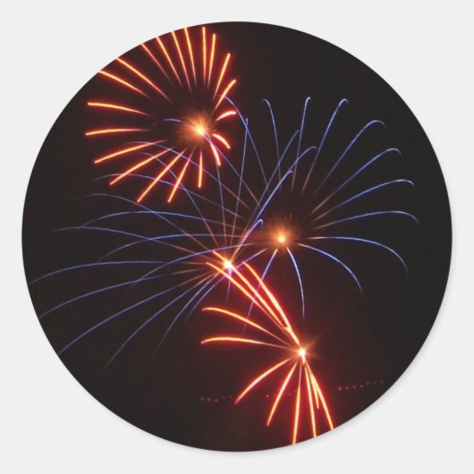 Sticker Rond Fleur de feu (Devant)