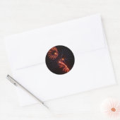 Sticker Rond Fleur de feu (Enveloppe)