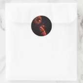 Sticker Rond Fleur de feu (Sac)