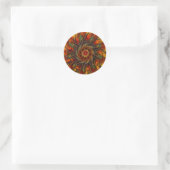 Sticker Rond Fleur de feu (Sticker) (Sac)