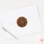 Sticker Rond Fleur de feu (Sticker) (Enveloppe)