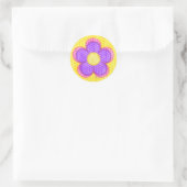 Sticker Rond Fleur de fleurs d'Apple (Sac)