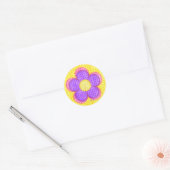 Sticker Rond Fleur de fleurs d'Apple (Enveloppe)