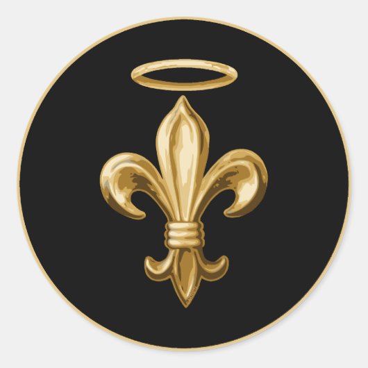 Sticker Rond Fleur de Halo (Devant)