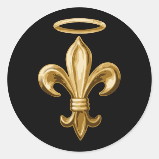 Sticker Rond Fleur de Halo (Devant)