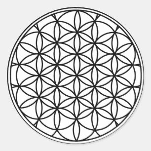 Sticker Rond Fleur de la vie