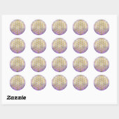 Sticker Rond Fleur De La Vie Yantra (Feuille)