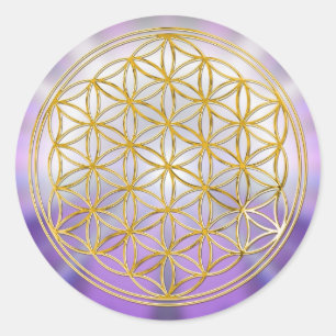Sticker Rond Fleur de la vie Yantra