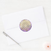 Sticker Rond Fleur De La Vie Yantra (Enveloppe)