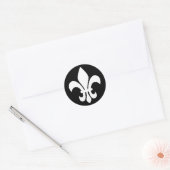 Sticker Rond Fleur de Lis (Enveloppe)