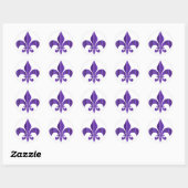 Sticker Rond Fleur-de-Lis (Feuille)