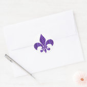 Sticker Rond Fleur-de-Lis (Enveloppe)