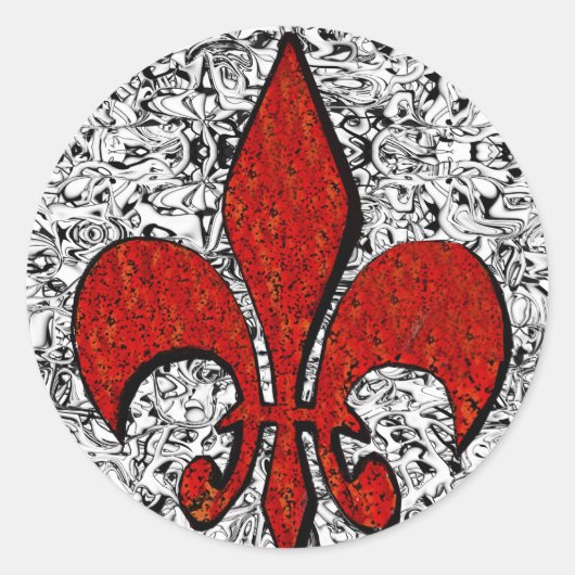Sticker Rond fleur de lis (Devant)