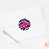 Sticker Rond Fleur De Lis (Enveloppe)