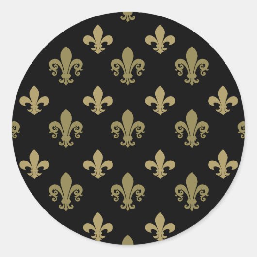 Sticker Rond Fleur de lis (Devant)