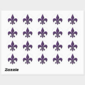 Sticker Rond Fleur de Lis (Feuille)