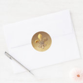 Sticker Rond Fleur de lis (Enveloppe)