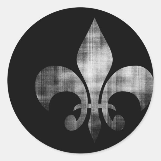 Sticker Rond Fleur de lis (Devant)