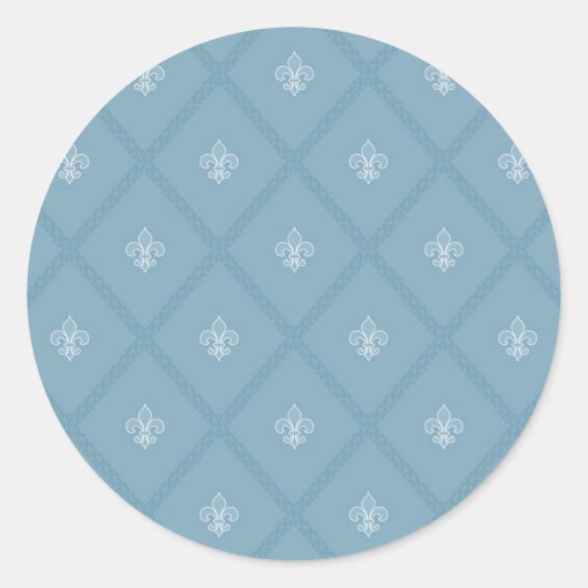 Sticker Rond Fleur-de-lis (Devant)