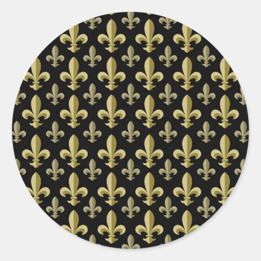 Sticker Rond Fleur de lis (Devant)