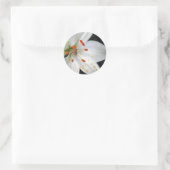 Sticker Rond fleur de lis blanc (Sac)